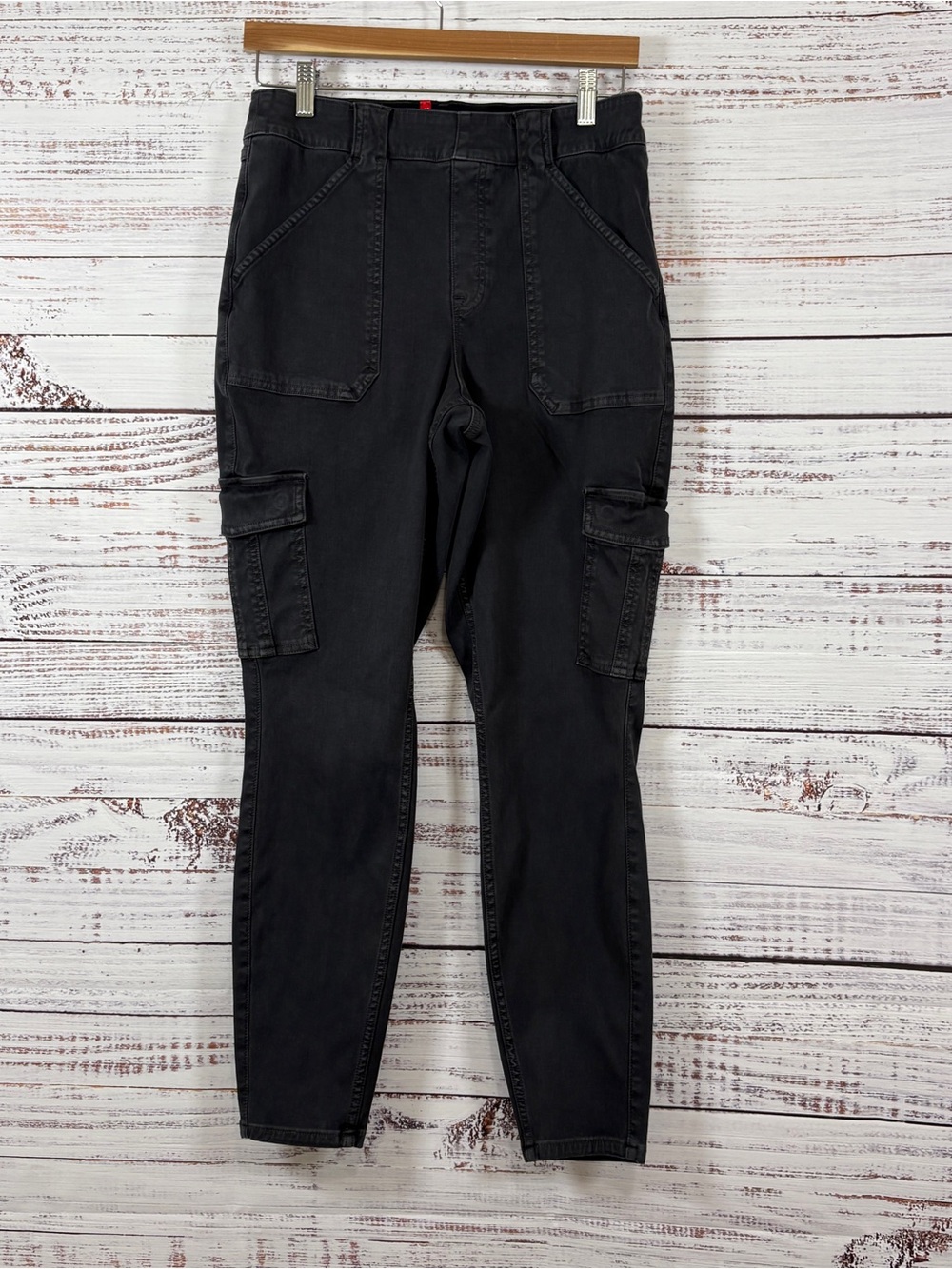 Spanx Gray Cargo Skinny Ankle Pants